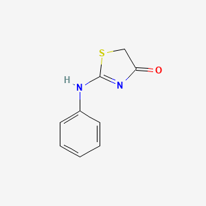 molecular formula C9H8N2OS B7731533 2-anilino-1,3-thiazol-4-one 