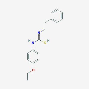 molecular formula C17H20N2OS B7731924 N-(4-ethoxyphenyl)-N'-(2-phenylethyl)carbamimidothioic acid 