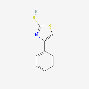 molecular formula C9H7NS2 B7732115 4-phenyl-1,3-thiazole-2-thiol 