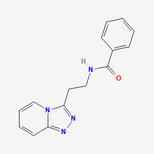 molecular formula C15H14N4O B7732128 N-[2-([1,2,4]triazolo[4,3-a]pyridin-3-yl)ethyl]benzamide 