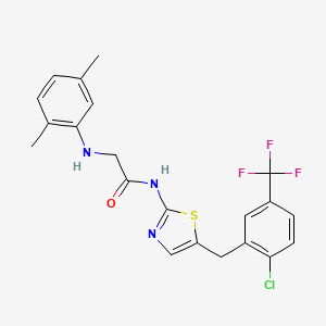 molecular formula C21H19ClF3N3OS B7733140 MFCD06642317 