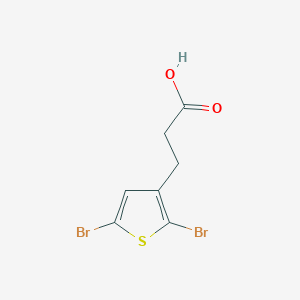 molecular formula C7H6Br2O2S B077335 3-(2,5-Dibromothiophen-3-yl)propanoic acid CAS No. 13191-40-7
