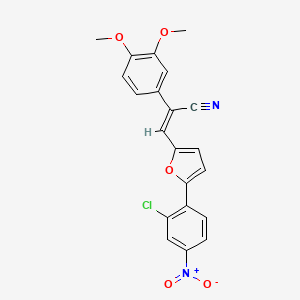 molecular formula C21H15ClN2O5 B7733736 MFCD02371085 