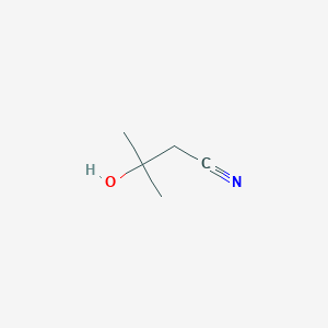 molecular formula C5H9NO B077339 3-Hydroxy-3-methylbutanenitrile CAS No. 13635-04-6