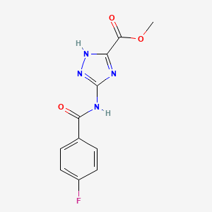 molecular formula C11H9FN4O3 B7734134 Thrombin inhibitor 5 CAS No. 328108-09-4