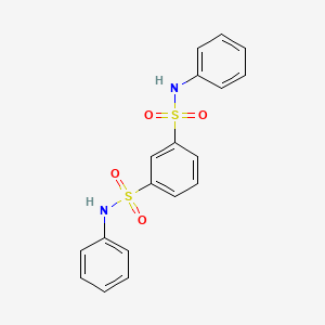 molecular formula C18H16N2O4S2 B7734142 N,N'-Diphenyl-1,3-benzenedisulfonamide 