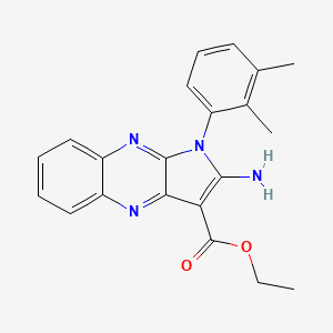 molecular formula C21H20N4O2 B7734176 ethyl 2-amino-1-(2,3-dimethylphenyl)-1H-pyrrolo[2,3-b]quinoxaline-3-carboxylate 
