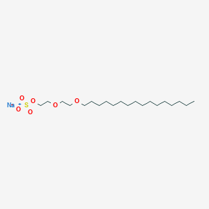 molecular formula C20H41NaO6S B077343 Sodium 2-(2-hexadecyloxyethoxy)ethyl sulphate CAS No. 14858-55-0