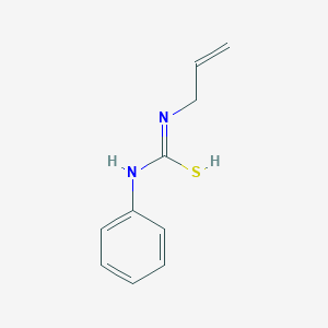 molecular formula C10H12N2S B7734615 N-phenyl-N'-prop-2-enylcarbamimidothioic acid 