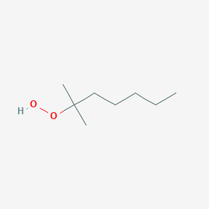 molecular formula C8H18O2 B077349 1,1-Dimethylhexyl hydroperoxide CAS No. 13393-69-6