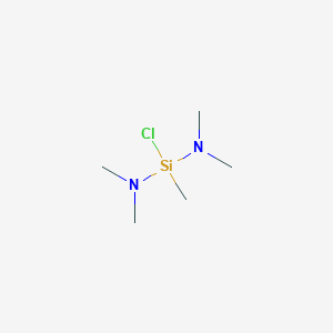 molecular formula C5H15ClN2Si B077359 Silanediamine, 1-chloro-N,N,N',N',1-pentamethyl- CAS No. 10339-02-3