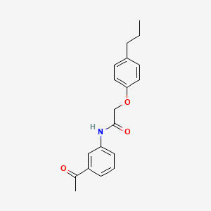 molecular formula C19H21NO3 B7737745 N-(3-acetylphenyl)-2-(4-propylphenoxy)acetamide 