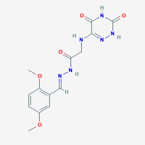 molecular formula C14H16N6O5 B7737880 MFCD01182072 
