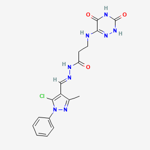 molecular formula C17H17ClN8O3 B7738209 MFCD01325257 