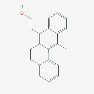 molecular formula C21H18O B077385 Benz(a)anthracene-7-ethanol, 12-methyl- CAS No. 13345-58-9