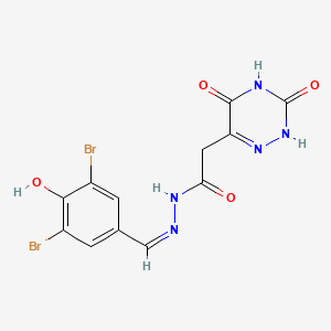 molecular formula C12H9Br2N5O4 B7738969 C12H9Br2N5O4 