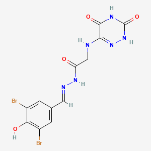 molecular formula C12H10Br2N6O4 B7738979 C12H10Br2N6O4 