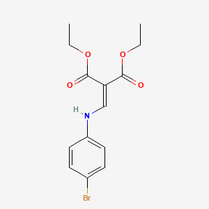 molecular formula C14H16BrNO4 B7738994 Diethyl 2-((4-bromophenylamino)methylene)malonate CAS No. 5185-36-4