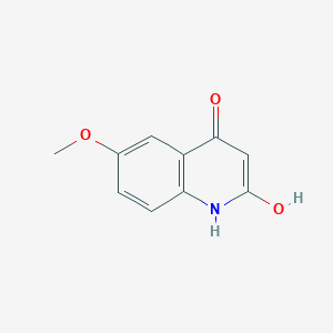molecular formula C10H9NO3 B077390 2,4-Dihydroxy-6-methoxyquinoline CAS No. 14300-45-9