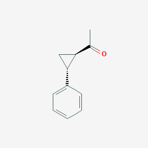 molecular formula C11H12O B077393 1-[(1R,2R)-2-phenylcyclopropyl]ethanone CAS No. 14063-86-6