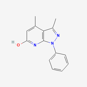 molecular formula C14H13N3O B7739477 3,4-dimethyl-1-phenylpyrazolo[3,4-b]pyridin-6-ol 