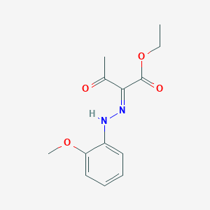molecular formula C13H16N2O4 B7739550 ethyl (2E)-2-[(2-methoxyphenyl)hydrazinylidene]-3-oxobutanoate 