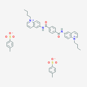 B077396 6,6'-(p-Phenylenebis(carbonylimino))bis(1-butylquinolinium) ditosylate CAS No. 14120-88-8