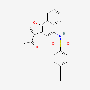 molecular formula C25H25NO4S B7739988 N-(3-Acetyl-2-methylnaphtho[1,2-b]furan-5-yl)-4-(tert-butyl)benzenesulfonamide 