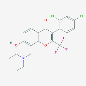 molecular formula C21H18Cl2F3NO3 B7740442 MFCD01650182 