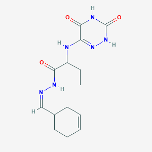 molecular formula C14H20N6O3 B7740546 MFCD01650411 