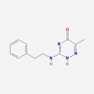 molecular formula C12H14N4O B7740751 6-methyl-3-(2-phenylethylamino)-2H-1,2,4-triazin-5-one 