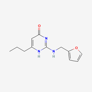 molecular formula C12H15N3O2 B7740801 2-(furan-2-ylmethylamino)-6-propyl-1H-pyrimidin-4-one 