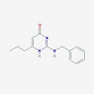 molecular formula C14H17N3O B7740807 2-(benzylamino)-6-propyl-1H-pyrimidin-4-one 