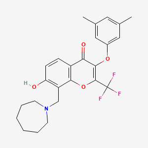 molecular formula C25H26F3NO4 B7741972 MFCD02352658 
