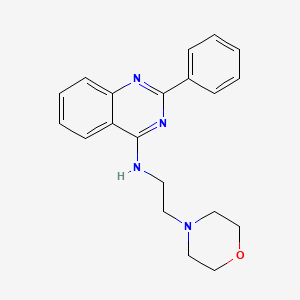molecular formula C20H22N4O B7742280 N-(2-Morpholinoethyl)-2-phenylquinazolin-4-amine CAS No. 18602-70-5