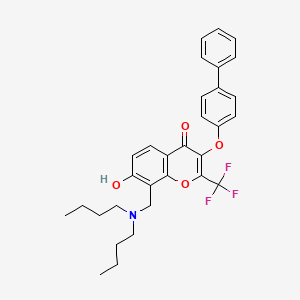 molecular formula C31H32F3NO4 B7742366 MFCD02358730 
