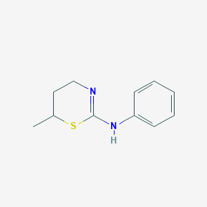 molecular formula C11H14N2S B077424 6-methyl-N-phenyl-5,6-dihydro-4H-1,3-thiazin-2-amine CAS No. 10554-33-3