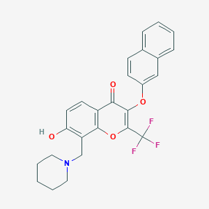 molecular formula C26H22F3NO4 B7742603 MFCD02359887 