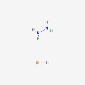 molecular formula BrH5N2 B077438 Hydrazine, monohydrobromide CAS No. 13775-80-9