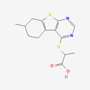 molecular formula C14H16N2O2S2 B7744030 MFCD02968217 