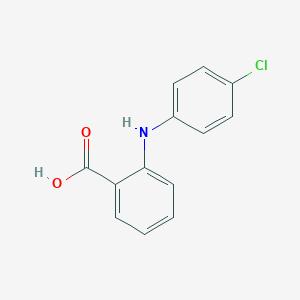 molecular formula C13H10ClNO2 B077447 2-(4-氯苯胺基)苯甲酸 CAS No. 13278-35-8