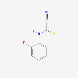 molecular formula C8H5FN2S B077450 o-Fluorophenylthiocarbamoyl cyanide CAS No. 14190-40-0
