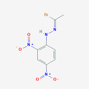 molecular formula C8H7BrN4O4 B077453 N-(2,4-Dinitrophenyl)ethanehydrazonoyl bromide CAS No. 15009-34-4