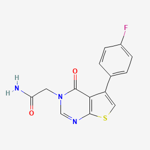 molecular formula C14H10FN3O2S B7745551 MFCD03622371 