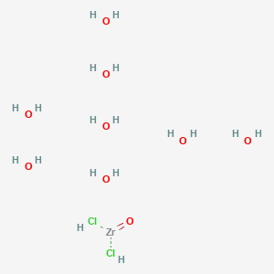 molecular formula Cl2H18O9Zr B077467 Zirconyl chloride octahydrate CAS No. 13520-92-8