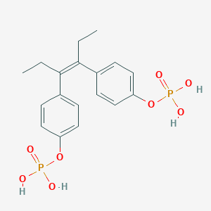 molecular formula C18H24O8P2 B077480 [4-[(Z)-4-(4-phosphonooxyphenyl)hex-3-en-3-yl]phenyl] dihydrogen phosphate CAS No. 13425-53-1