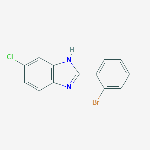 molecular formula C13H8BrClN2 B077485 2-(2-bromophenyl)-6-chloro-1H-benzimidazole CAS No. 14225-83-3
