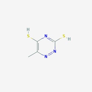 molecular formula C4H5N3S2 B7748783 6-methyl-1,2,4-triazine-3,5-dithiol 
