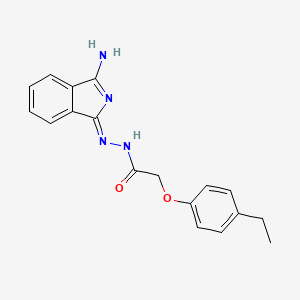 molecular formula C18H18N4O2 B7749251 N-[(Z)-(3-aminoisoindol-1-ylidene)amino]-2-(4-ethylphenoxy)acetamide 