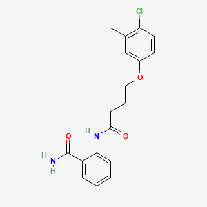 molecular formula C18H19ClN2O3 B7749342 2-[4-(4-Chloro-3-methylphenoxy)butanoylamino]benzamide 